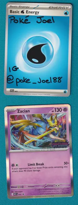 Zacian MEP 015 Phantasmal Flames Stamped Prerelease Pokemon Tcg Mep015 LP - Image 3