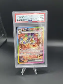 2025 Pokemon PRE EN Flareon Ex 146/131 Special Illustration Rare PSA 10 - Image 1