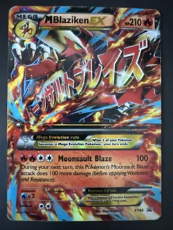 M Blaziken EX XY86 Pokemon Black Star Promo Dmg - Image 1