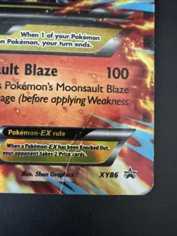 M Blaziken EX XY86 Pokemon Black Star Promo Dmg - Image 2