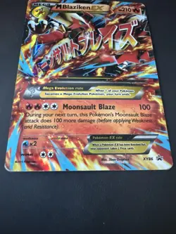 M Blaziken EX XY86 Pokemon Black Star Promo Dmg - Image 3