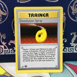 1999 Pokemon Devolution Spray Base Set 1st Edition 72/102 NM - Image 1