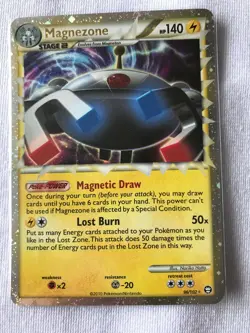 Magnezone PRIME 96/102 ULTRA RARE HGSS Triumphant Pokemon TCG Holo NM 2010 - Image 3