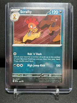 Scrafty SVP188 Black Star Promo Holo Pokemon 2025 Scarlet & Violet - NM - Image 1