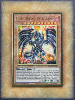 Yugioh Red-Eyes Darkness Metal Dragon MGED-EN009 Gold Rare 1st Ed NM - Image 1