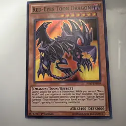 Yugioh Red-Eyes Toon Dragon SHVI-EN036 Super Rare 1st Ed MP - Image 1