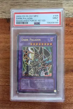 DARK PALADIN MAGICIAN'S FORCE-1ST ED. YU-GI-OH! MFC- 2003 105 PSA 9 - Image 1