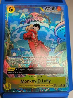 One Piece - Monkey.D.Luffy Treasure Rare OP07-109 - Pack Fresh - Image 1