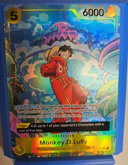 One Piece - Monkey.D.Luffy Treasure Rare OP07-109 - Pack Fresh - Image 4