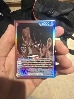 Portgas.D.Ace (002) (Alternate Art) OP13-002 Carrying On His Will Foil - Image 1