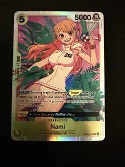 One Piece CCG Nami OP08-106 Two Legends Foil Sr NM - Image 1