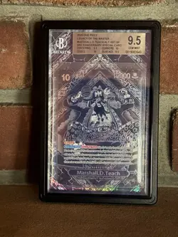 One Piece Marshall.D.Teach 3rd Anniversary Silver SP OP09-093 BGS 9.5 - Image 1