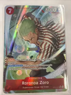 Roronoa Zoro - OP14-015 (Alternate Art) OP14-015 The Azure Sea's Seven Foil - Image 1