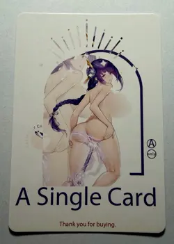 SEXY HEROINE WAIFU Raiden Shogun GENSHIN IMPACT ACG PREMIUM HOLOFOIL CARD NM - Image 2
