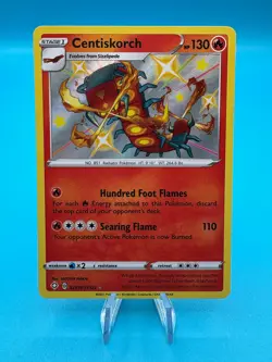 Pokemon Card Centiskorch SV019/SV122 Shining Fates Baby Shiny Vault (NM) - Image 1