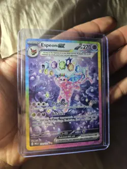 Pokemon TCG Espeon EX Prismatic Evolutions Holo Card 155/131 Near Mint Condition - Image 3
