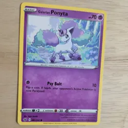 GALARIAN PONYTA 081/202 POKEMON CARD (SWORD AND SHIELD SET) - Image 3