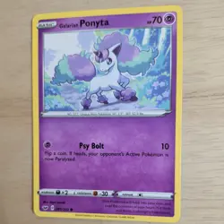 GALARIAN PONYTA 081/202 POKEMON CARD (SWORD AND SHIELD SET) - Image 4