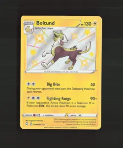 Boltund SV040/SV122 Shining Fates Shiny Holo Rare Pokemon Card LP+ - Image 1