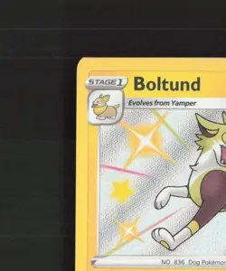 Boltund SV040/SV122 Shining Fates Shiny Holo Rare Pokemon Card LP+ - Image 3