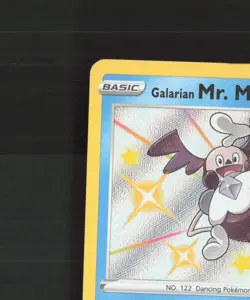 Galarian Mr. Mime SV020/SV122 Shining Fates Shiny Holo Rare Pokemon Card NM - Image 3