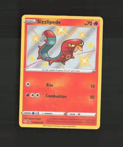 Sizzlipede SV018/SV122 Shining Fates Shiny Holo Rare Pokemon Card LP+ - Image 1