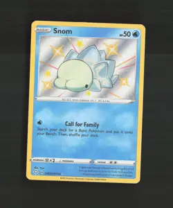Snom SV033/SV122 Shining Fates Shiny Holo Rare Pokemon Card LP+ - Image 1