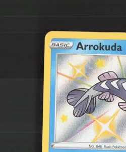 Arrokuda SV031/SV122 Shining Fates Shiny Holo Rare Pokemon Card NM - Image 3