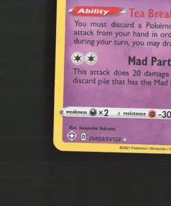 Polteageist SV053/SV122 Shining Fates Shiny Holo Rare Pokemon Card NM - Image 5