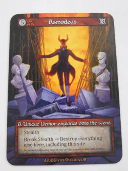 Asmodeus Non-Foil Sorcery Contested Realm Gothic Unique Card TCG - Image 1