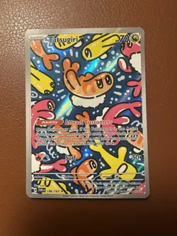 Pokemon TCG Tatsugiri S&V Twilight Masquerade Illustration Rare Card 186/167 - Image 1
