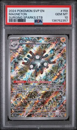 PSA 10 Magneton 159 SURGING SPARKS SVP Promo Cards Holo SHINJI KANDA SCARLET & - Image 1