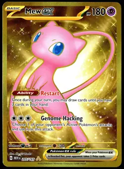 Pokemon TCG Mew ex 205/165 2023 Scarlet & Violet 151 Hyper Rare Card - LP - Image 1