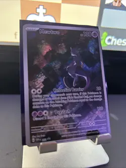 Mewtwo 052 Scarlet Violet 151 Black Star Promo Card NM Condition - Image 2