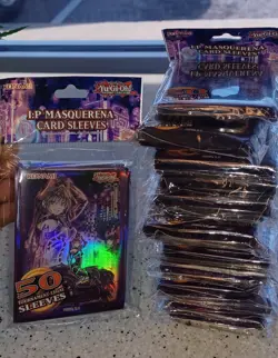 Lot of 15 packs Konami Yu-Gi-Oh! Card Sleeves I:P MASQUERENA 50 Sleeves Holo NEW 83717855088 - Image 1