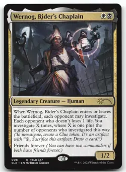 Wernog, Rider's Chaplain - 008 - Rare - SLX - Magic the Gathering Card - Image 1