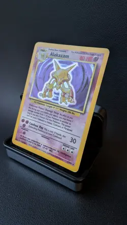 Alakazam Holo Pokemon Card WOTC 1/102 Base Set Rare Vintage 1999 MP - Image 3