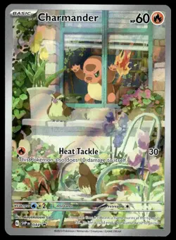 Pokemon TCG SV: Scarlet & Violet Promo Cards #044 Charmander Holo LP+ - Image 1