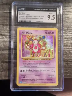 2023 Pokemon Trading Card Classic Game Mr. Mime 013/034 Holo Graded CGC 9.5 - Image 1