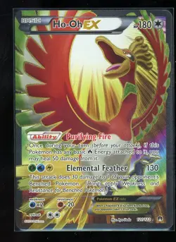 Pokemon TCG Breakpoint Ho-Oh EX Full Art Ultra Rare Holo Card 121/122 - Image 1