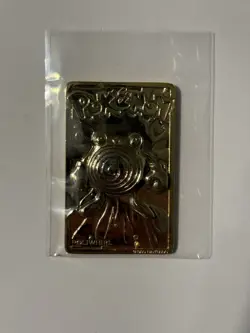 POLIWHIRL 1999 Pokemon Gold Plated Card Nintendo Burger King - Near Mint! - Image 1