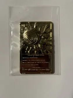 POLIWHIRL 1999 Pokemon Gold Plated Card Nintendo Burger King - Near Mint! - Image 2