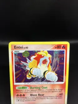 Pokemon Entei Holo Rare TCG Card Secret Wonders 4/132 Holofoil LP - Image 3