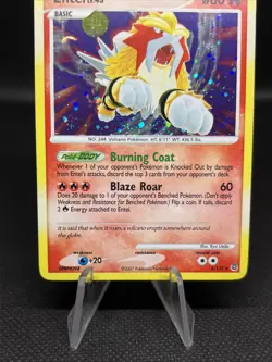 Pokemon Entei Holo Rare TCG Card Secret Wonders 4/132 Holofoil LP - Image 4