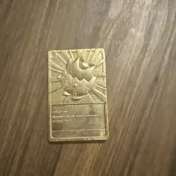 Togepi Pokemon Limited Edition Nintendo 1999 23K Gold Plated Metal Trading Card - Image 2