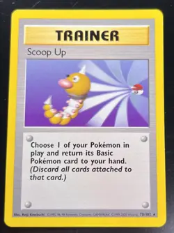 Pokemon TCG Scoop Up Trainer Base Set, Unlimited Rare Card 78/102 - Image 1