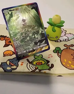 Fan Made Pokemon TCG Pocket Mew EX Holographic Special ART CARD - Image 1