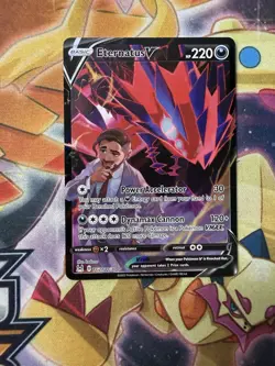 Pokemon Cards Eternatus V TG21/TG30 Lost Origin Trainer Gallery Holo Rare V NM - Image 1