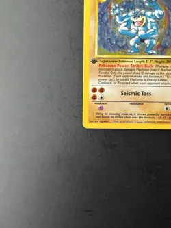 Pokemon TCG Machamp Base Set 1st Edition Holo Rare Card 8/102 - Image 4