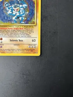 Pokemon TCG Machamp Base Set 1st Edition Holo Rare Card 8/102 - Image 5